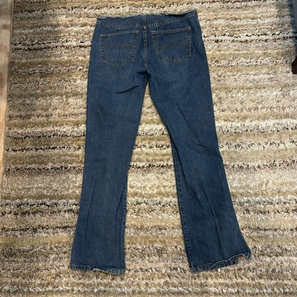 Abercrombie fitch vintage Denim Flare Jeans Side Studs boot cut low rise raw - Picture 2 of 10